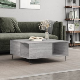 Sonoma gray plywood coffee table 80x80x36.5 cm by vidaXL, Coffee table - Ref: Foro24-830786, Price: 58,99 €, Discount: %