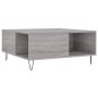 Sonoma gray plywood coffee table 80x80x36.5 cm by vidaXL, Coffee table - Ref: Foro24-830786, Price: 57,95 €, Discount: %