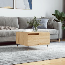 Oak Sonoma plywood coffee table 55x55x36.5 cm by vidaXL, Coffee table - Ref: Foro24-830751, Price: 53,99 €, Discount: %