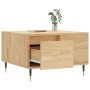 Oak Sonoma plywood coffee table 55x55x36.5 cm by vidaXL, Coffee table - Ref: Foro24-830751, Price: 53,99 €, Discount: %