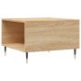 Oak Sonoma plywood coffee table 55x55x36.5 cm by vidaXL, Coffee table - Ref: Foro24-830751, Price: 53,99 €, Discount: %