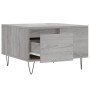 Mesa de centro madera contrachapada gris Sonoma 55x55x36,5 cm de vidaXL, Mesas de centro - Ref: Foro24-830762, Precio: 53,87 ...