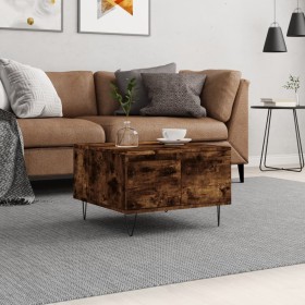 Smoked oak plywood coffee table 55x55x36.5 cm by vidaXL, Coffee table - Ref: Foro24-830761, Price: 52,42 €, Discount: %