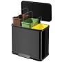 Hailo Cubo con pedal Oko Trio Plus tamaño L 3x9 L negro 0633-260 de Hailo, Cubos de la basura y papeleras - Ref: Foro24-41543...