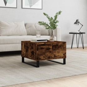 Smoked oak plywood coffee table 55x55x36.5 cm by vidaXL, Coffee table - Ref: Foro24-830769, Price: 66,61 €, Discount: %