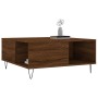 Oak brown plywood coffee table 80x80x36.5 cm by vidaXL, Coffee table - Ref: Foro24-830787, Price: 58,99 €, Discount: %