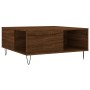 Oak brown plywood coffee table 80x80x36.5 cm by vidaXL, Coffee table - Ref: Foro24-830787, Price: 58,99 €, Discount: %