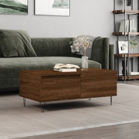 Oak brown plywood coffee table 90x50x36.5 cm by vidaXL, Coffee table - Ref: Foro24-830811, Price: 49,99 €, Discount: %