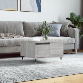 Sonoma gray plywood coffee table 55x55x36.5 cm by vidaXL, Coffee table - Ref: Foro24-830754, Price: 55,99 €, Discount: %