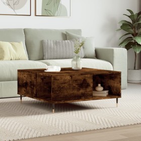 Smoked oak plywood coffee table 80x80x36.5 cm by vidaXL, Coffee table - Ref: Foro24-830777, Price: 57,99 €, Discount: %