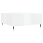 Glossy white plywood coffee table 80x80x36.5 cm by vidaXL, Coffee table - Ref: Foro24-830774, Price: 76,94 €, Discount: %