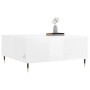 Glossy white plywood coffee table 80x80x36.5 cm by vidaXL, Coffee table - Ref: Foro24-830774, Price: 76,94 €, Discount: %