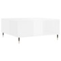 Glossy white plywood coffee table 80x80x36.5 cm by vidaXL, Coffee table - Ref: Foro24-830774, Price: 76,94 €, Discount: %