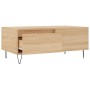 Mesa de centro madera contrachapada roble Sonoma 90x50x36,5 cm de vidaXL, Mesas de centro - Ref: Foro24-830807, Precio: 65,99...