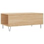 Mesa de centro madera contrachapada roble Sonoma 90x50x36,5 cm de vidaXL, Mesas de centro - Ref: Foro24-830807, Precio: 65,99...