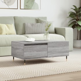 Sonoma gray plywood coffee table 90x50x36.5 cm by vidaXL, Coffee table - Ref: Foro24-830802, Price: 50,20 €, Discount: %