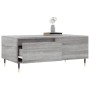 Sonoma gray plywood coffee table 90x50x36.5 cm by vidaXL, Coffee table - Ref: Foro24-830802, Price: 50,20 €, Discount: %