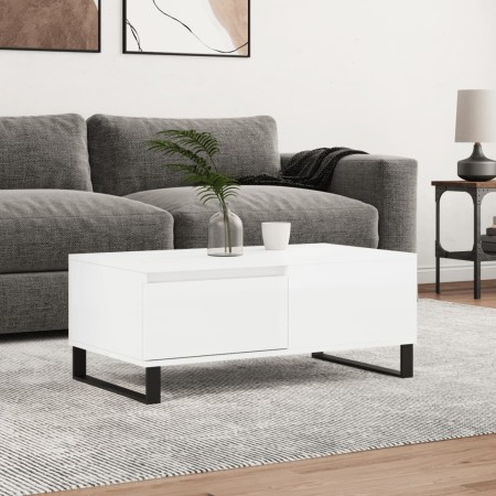 Glossy white plywood coffee table 90x50x36.5 cm by vidaXL, Coffee table - Ref: Foro24-830814, Price: 93,99 €, Discount: %