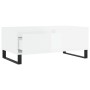 Glossy white plywood coffee table 90x50x36.5 cm by vidaXL, Coffee table - Ref: Foro24-830814, Price: 93,99 €, Discount: %