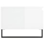 Glossy white plywood coffee table 90x50x36.5 cm by vidaXL, Coffee table - Ref: Foro24-830814, Price: 93,99 €, Discount: %