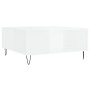 Glossy white plywood coffee table 80x80x36.5 cm by vidaXL, Coffee table - Ref: Foro24-830782, Price: 92,99 €, Discount: %