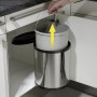 Hailo Compact-Box cabinet bin size M 15L stainless steel 3555-101 by Hailo, Garbage cans and trash cans - Ref: Foro24-415439,...