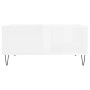 Glossy white plywood coffee table 80x80x36.5 cm by vidaXL, Coffee table - Ref: Foro24-830782, Price: 92,99 €, Discount: %