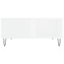 Glossy white plywood coffee table 80x80x36.5 cm by vidaXL, Coffee table - Ref: Foro24-830782, Price: 92,99 €, Discount: %