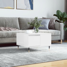 Couchtisch aus glänzend weißem Sperrholz, 55 x 55 x 36,5 cm von vidaXL, Couchtisch - Ref: Foro24-830750, Preis: 58,99 €, Raba...