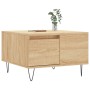 Sonoma oak plywood coffee table 55x55x36.5 cm by vidaXL, Coffee table - Ref: Foro24-830759, Price: 52,99 €, Discount: %