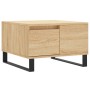 Mesa de centro madera contrachapada roble Sonoma 55x55x36,5 cm de vidaXL, Mesas de centro - Ref: Foro24-830767, Precio: 58,99...