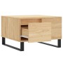 Mesa de centro madera contrachapada roble Sonoma 55x55x36,5 cm de vidaXL, Mesas de centro - Ref: Foro24-830767, Precio: 58,99...