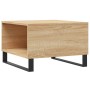 Mesa de centro madera contrachapada roble Sonoma 55x55x36,5 cm de vidaXL, Mesas de centro - Ref: Foro24-830767, Precio: 58,99...