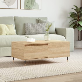 Sonoma oak plywood coffee table 90x50x36.5 cm by vidaXL, Coffee table - Ref: Foro24-830799, Price: 48,99 €, Discount: %