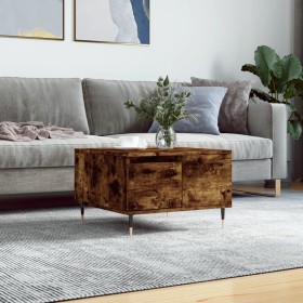 Smoked oak plywood coffee table 55x55x36.5 cm by vidaXL, Coffee table - Ref: Foro24-830753, Price: 53,64 €, Discount: %