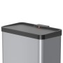 Hailo Cubo de basura pedal Oko Trio Plus talla L plata 3x9 l 0633-220 de Hailo, Cubos de la basura y papeleras - Ref: Foro24-...