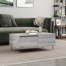 Sonoma gray plywood coffee table 90x50x36.5 cm by vidaXL, Coffee table - Ref: Foro24-830810, Price: 67,99 €, Discount: %