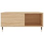 Sonoma oak plywood coffee table 80x80x36.5 cm by vidaXL, Coffee table - Ref: Foro24-830775, Price: 70,02 €, Discount: %