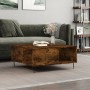 Smoked oak plywood coffee table 80x80x36.5 cm by vidaXL, Coffee table - Ref: Foro24-830785, Price: 68,46 €, Discount: %