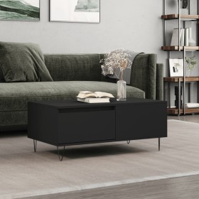 Black plywood coffee table 90x50x36.5 cm by vidaXL, Coffee table - Ref: Foro24-830805, Price: 85,47 €, Discount: %