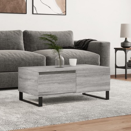 Sonoma-Couchtisch aus grauem Sperrholz, 90 x 50 x 36,5 cm von vidaXL, Couchtisch - Ref: Foro24-830818, Preis: 52,37 €, Rabatt: %