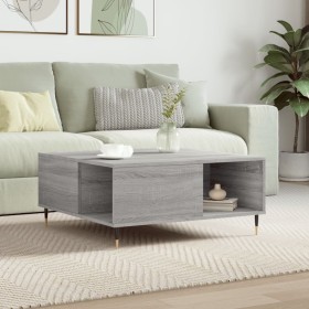 Sonoma gray plywood coffee table 80x80x36.5 cm by vidaXL, Coffee table - Ref: Foro24-830778, Price: 72,99 €, Discount: %