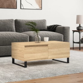 Oak Sonoma plywood coffee table 90x50x36.5 cm by vidaXL, Coffee table - Ref: Foro24-830815, Price: 72,90 €, Discount: %