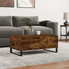 Couchtisch aus geräuchertem Eichensperrholz 90x50x36,5 cm von vidaXL, Couchtisch - Ref: Foro24-830817, Preis: 69,99 €, Rabatt: %