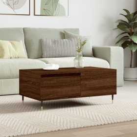 Brown oak plywood coffee table 90x50x36.5 cm by vidaXL, Coffee table - Ref: Foro24-830803, Price: 50,65 €, Discount: %