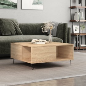 Sonoma oak plywood coffee table 80x80x36.5 cm by vidaXL, Coffee table - Ref: Foro24-830783, Price: 84,48 €, Discount: %