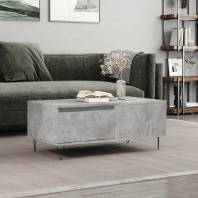 Plywood gray concrete coffee table 90x50x36.5 cm by vidaXL, Coffee table - Ref: Foro24-830808, Price: 65,04 €, Discount: %