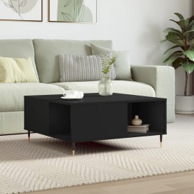 Black plywood coffee table 80x80x36.5 cm by vidaXL, Coffee table - Ref: Foro24-830773, Price: 72,09 €, Discount: %