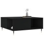 Mesa de centro madera contrachapada negro 80x80x36,5 cm de vidaXL, Mesas de centro - Ref: Foro24-830773, Precio: 72,09 €, Des...