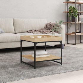 Sonoma oak engineered wood coffee table 49.5x49.5x45 cm by vidaXL, Coffee table - Ref: Foro24-832809, Price: 34,99 €, Discoun...